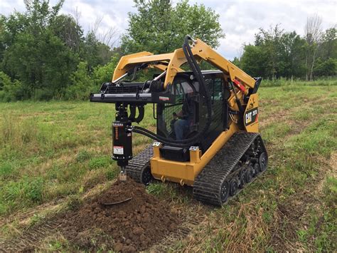 fence post auger skid steer|auger fence post anchor.